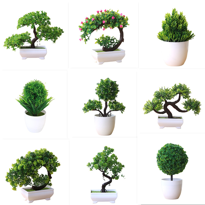 Bonsai Garden Sushi - 1pc plantas artificiais bonsai pequena árvore