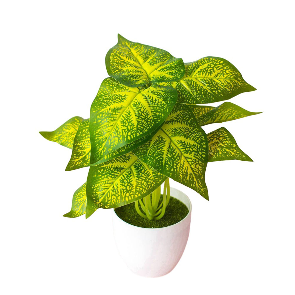 Bonsai Garden Landscape Design - Planta Artificial Realista em Vaso, Cores