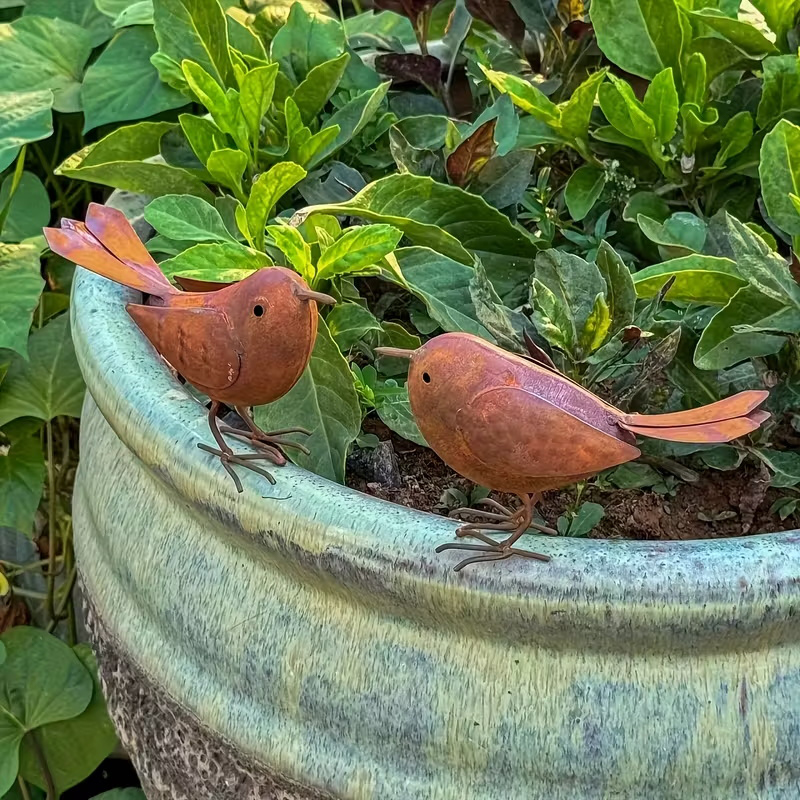 Novo【Estátua de Pássaros de Me - Bonsai Garden Ornaments avaliação e preço