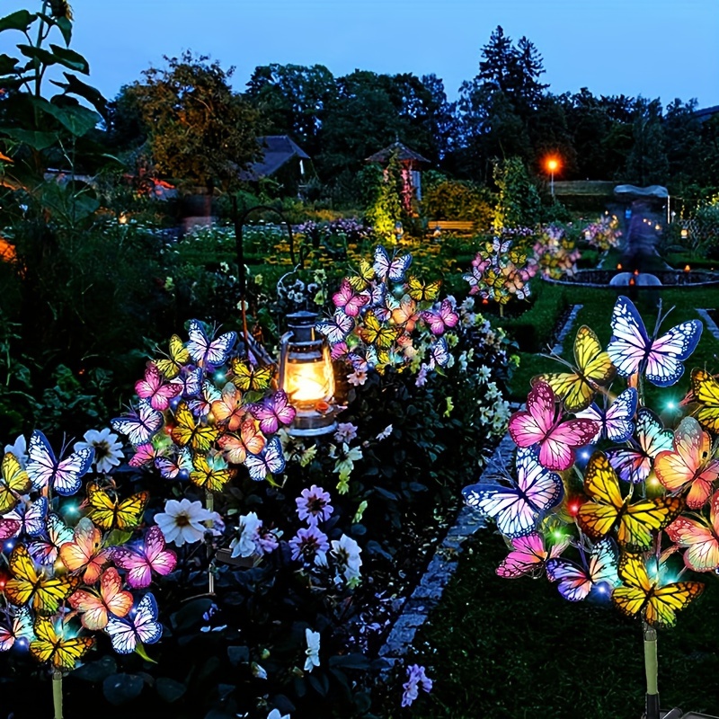 Solar led borboleta luzes do j - Bonsai Garden Ornaments avaliação e preço