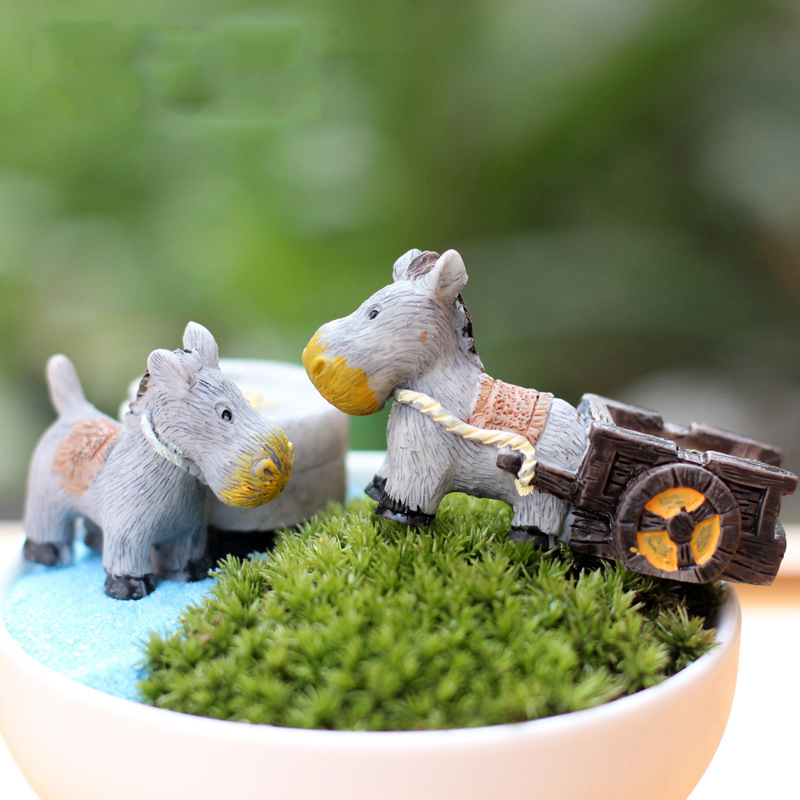 Estatuetas animais mini burro  - Bonsai Garden Japan avaliação e preço