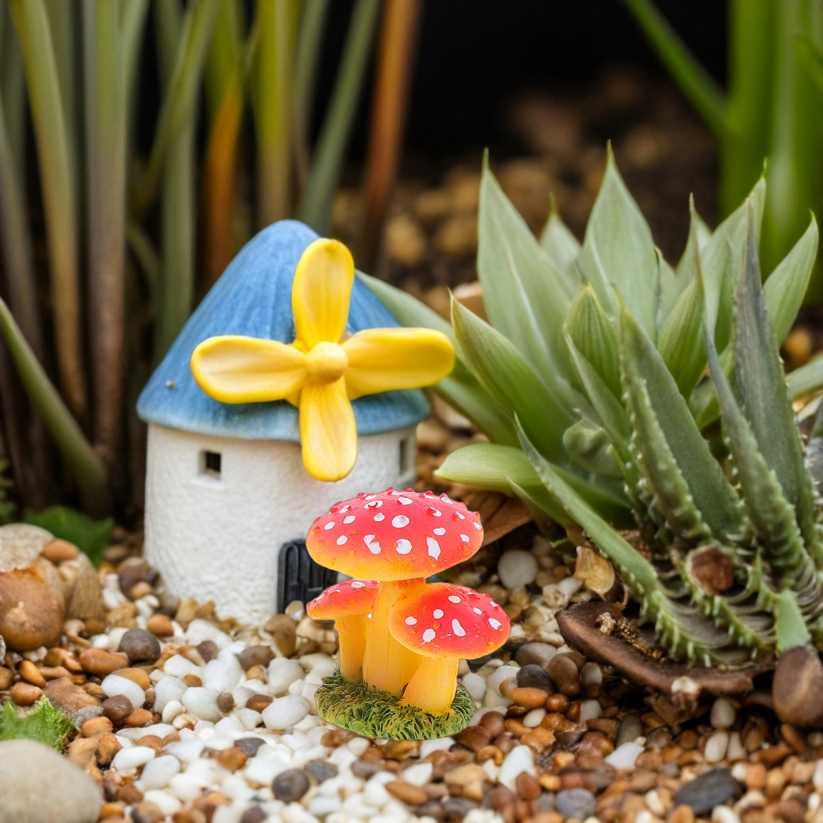 4 Peças de Mini Cogumelos Arti - Bonsai Garden Landscape Design avaliação e preço