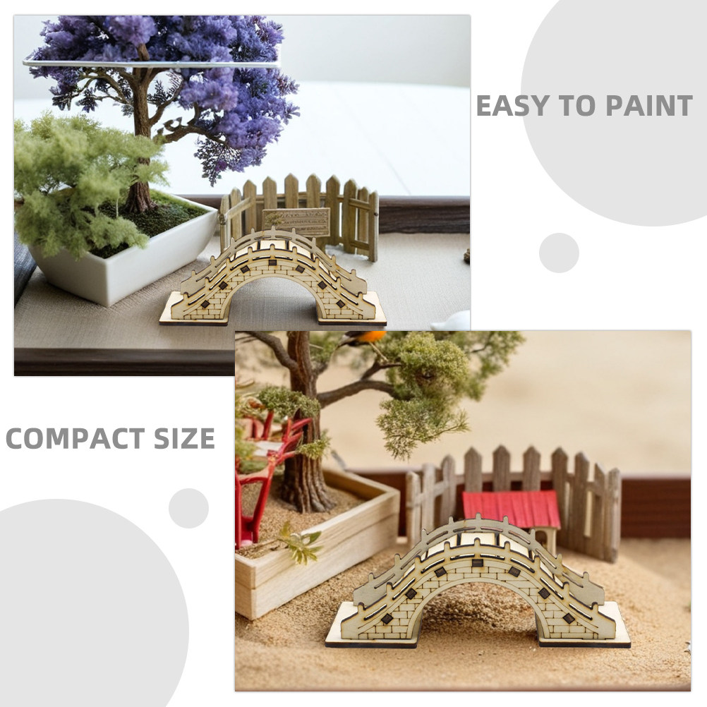 3 Peças de Ponte em Arco Minia - Bonsai Garden Landscape Design avaliação e preço