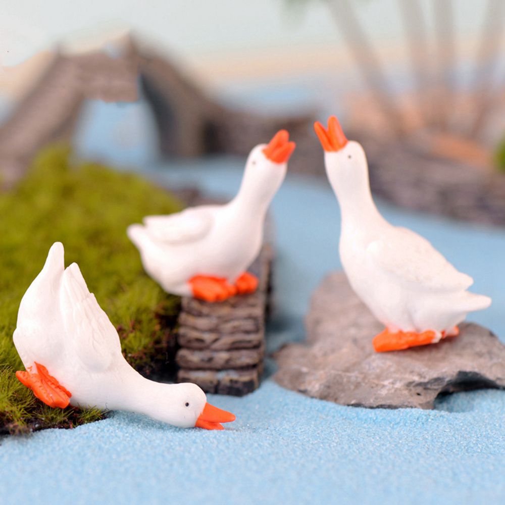 Estatueta De Ganso Em Miniatur - Bonsai Garden Ornaments avaliação e preço